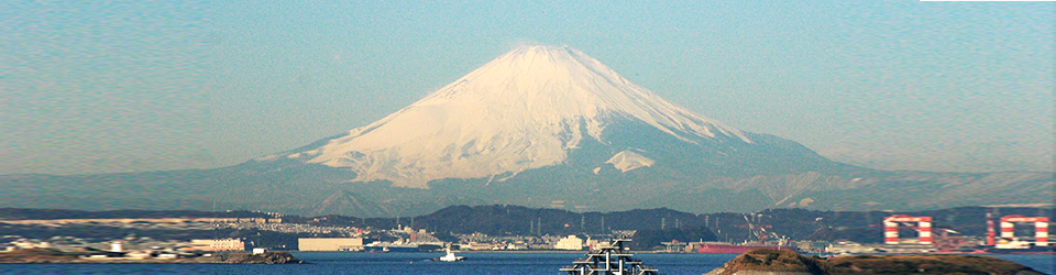 富津岬からの富士山